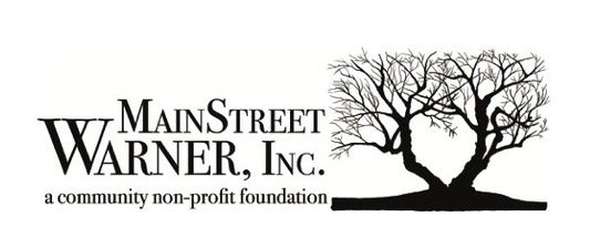 MainStreet Warner’s official logo, designed by Colin Nevins, features the huge, iconic Mulberry Tree in the center of Jim Mitchell Community Park. The Division of Forest and Lands from UNH dedicated the tree as the oldest and largest Mulberry in New Hampshire on May 12, 2009.  The two large boughs extending from the tree’s huge trunk represent the broadening possibilities that arise when people come together to form partnerships and share their vitality with others.